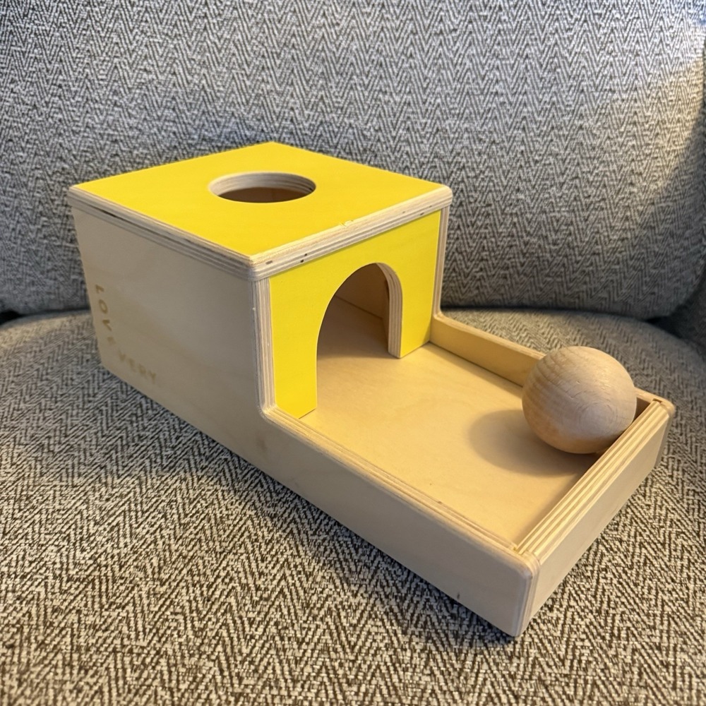 Lovevery Ball Drop Box The‎ Inspector 7 to 8 Months Wood Ball Montessori Toys